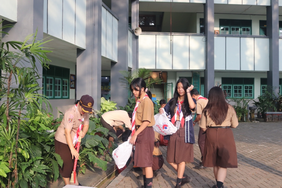 Giat Pramuka SMP Xaverius 2 Bandar Lampung