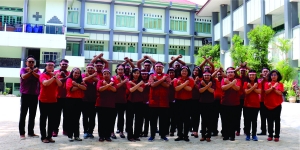 Perayaan HUT RI Ke-75 SMP Xaverius 2 Bandar Lampung di Kala Pandemi Covid-19